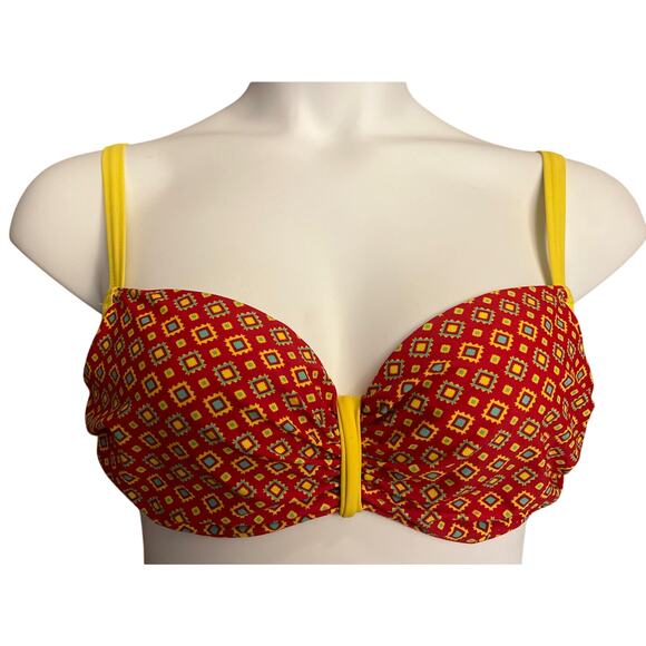 Curvy Kate Red Bikini Set 32DDD 32E and XS Bottom - EUC - Picture 2 of 12